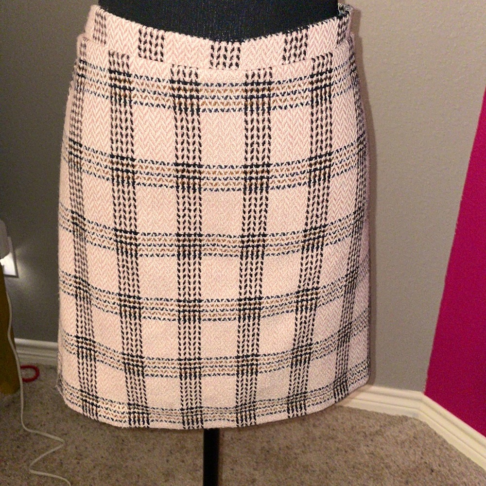 Plaid mini skirt